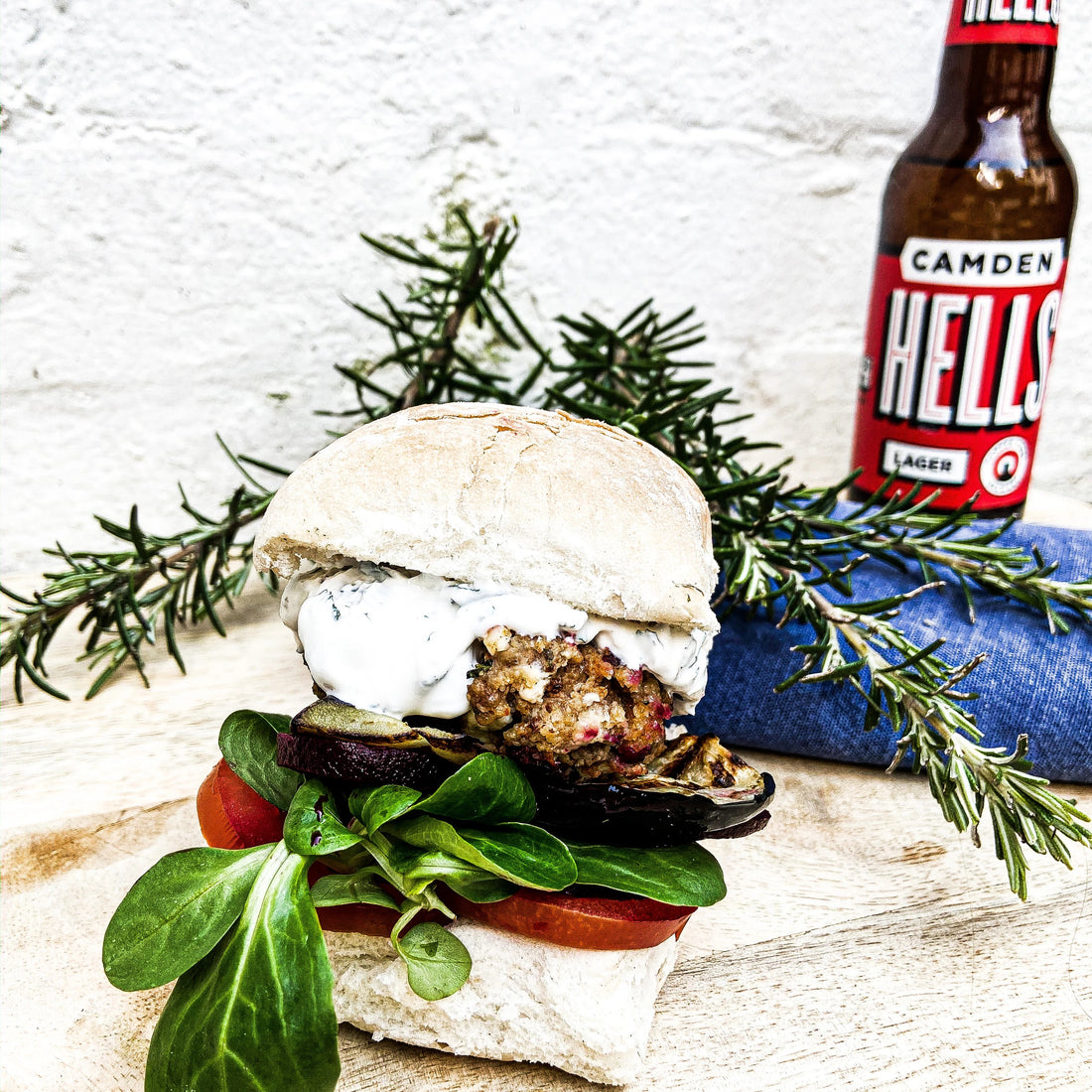 Feta and Pistachio Lamb Burgers