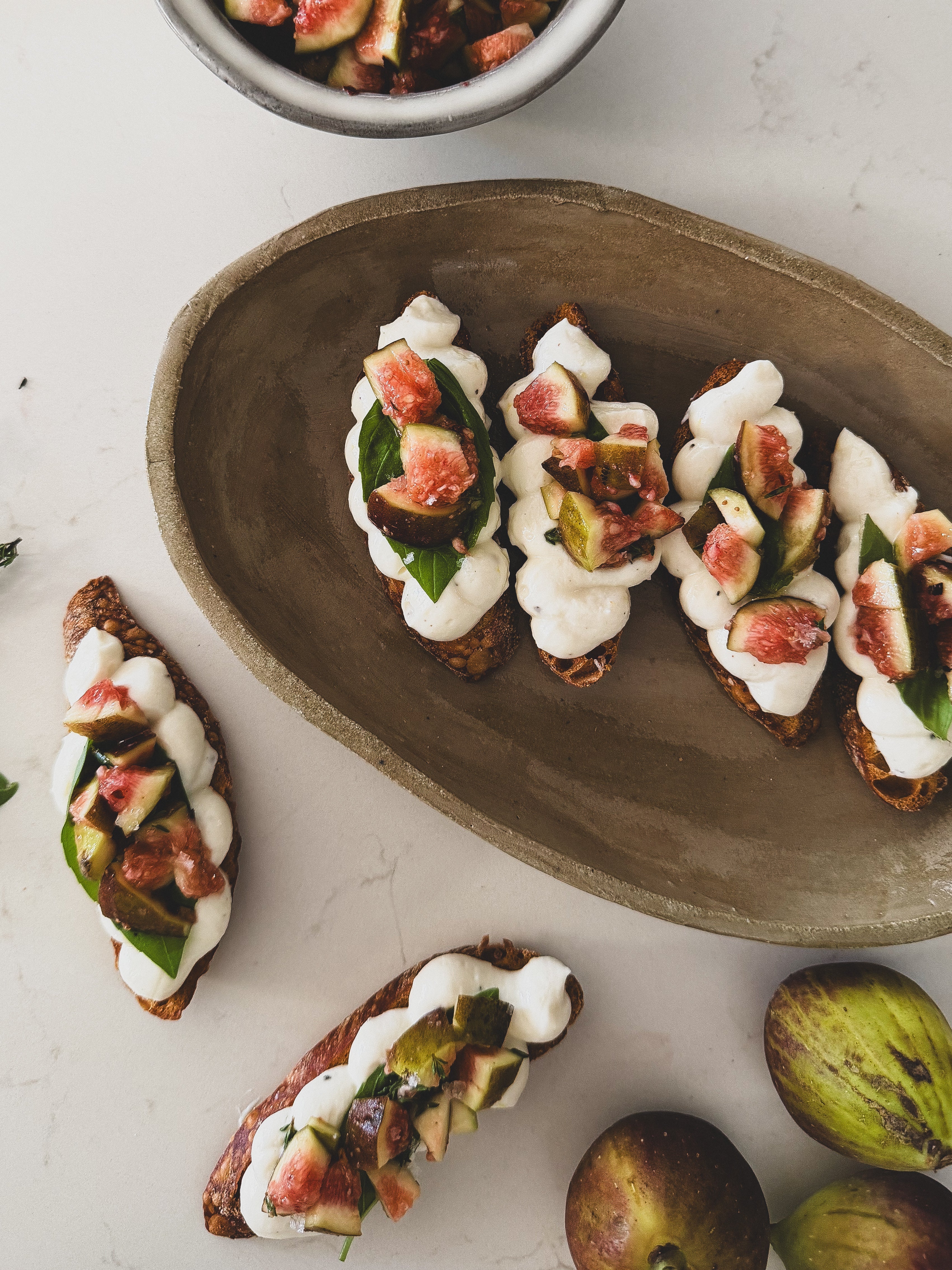 Fig and Ricotta Crostini