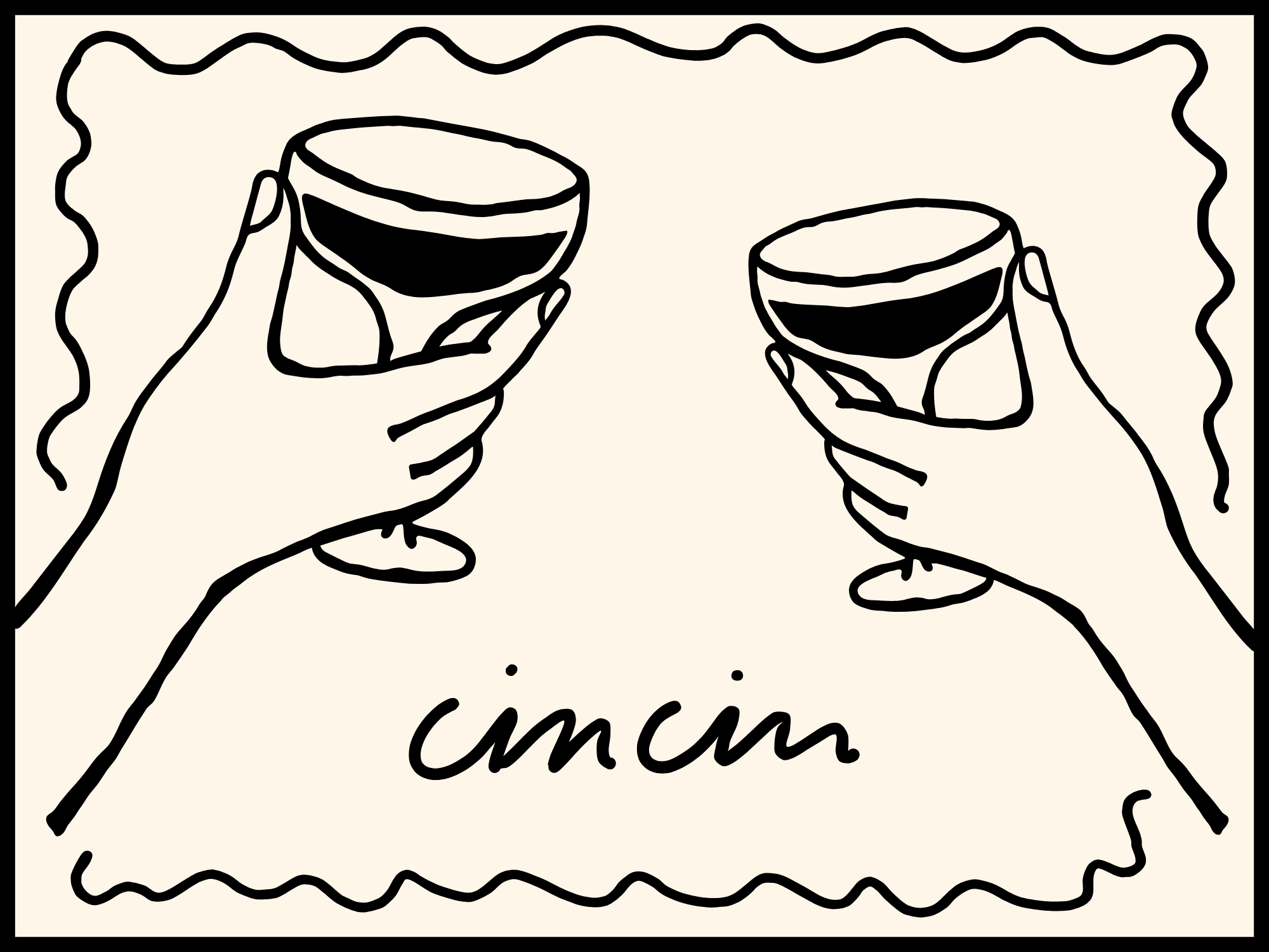 Cin Cin Paper Placemat Pad (20 pack)