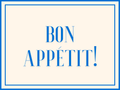 Bon Appetit Paper Placemat Pad (20 pack)