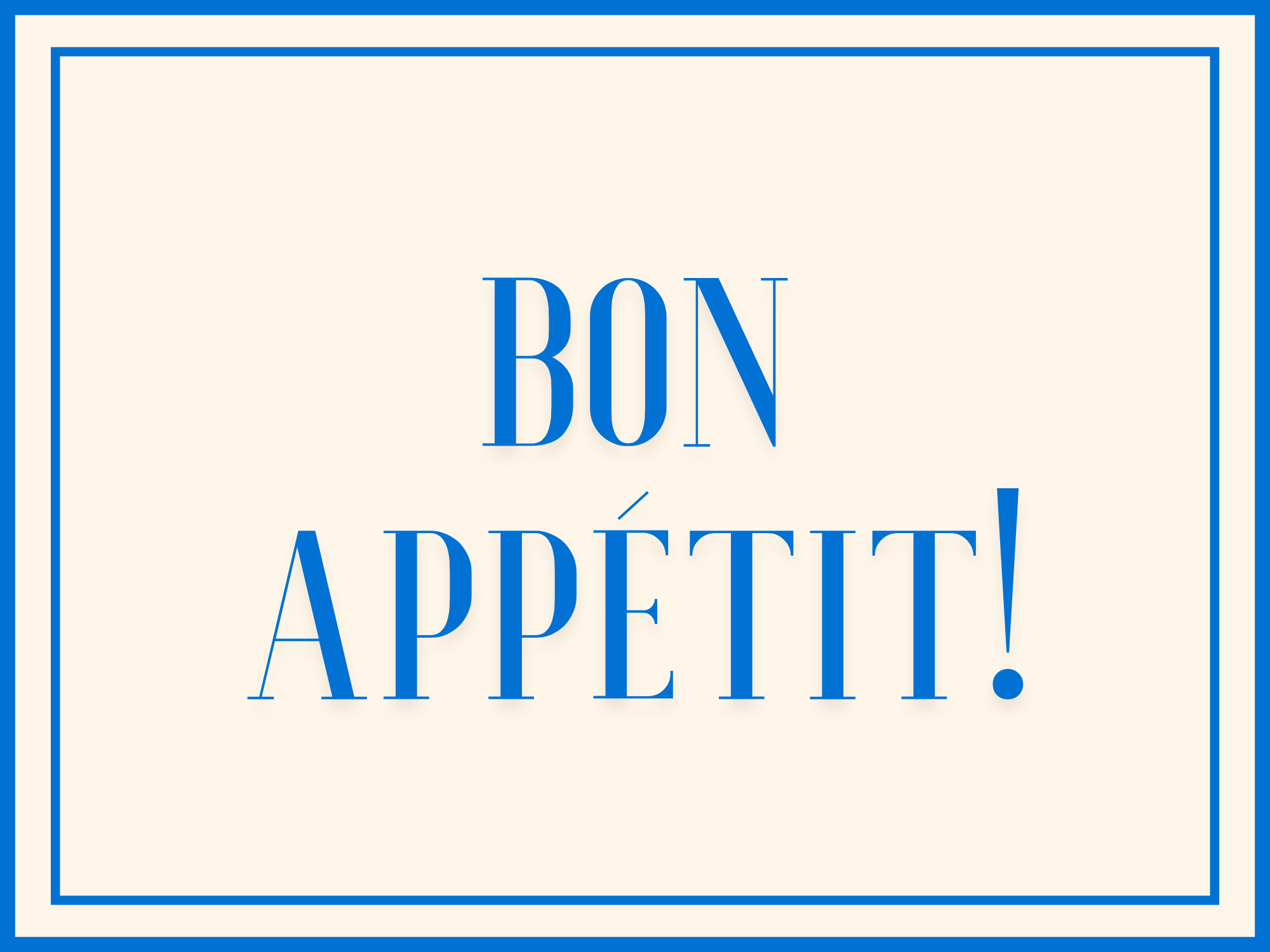 Bon Appetit Paper Placemat Pad (20 pack)