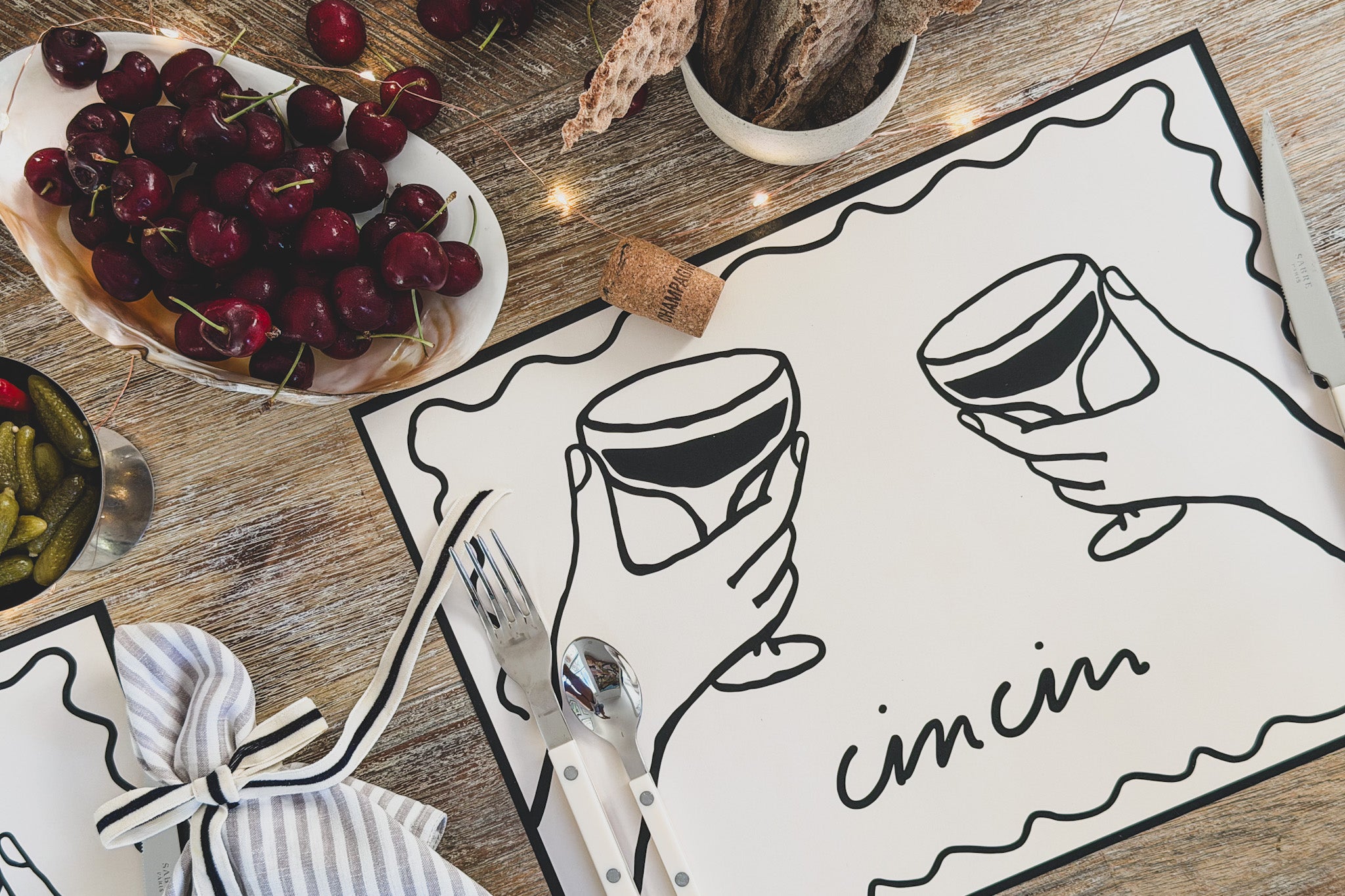 Cin Cin Paper Placemat Pad (20 pack)