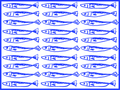 Sardines Paper Placemat Pad (20 pack)